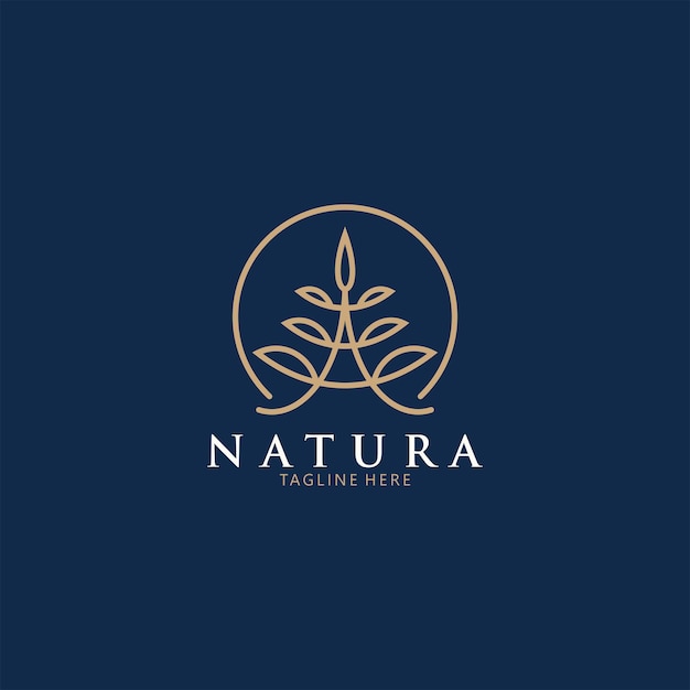 Nature abstract tree logo icon vector isolated