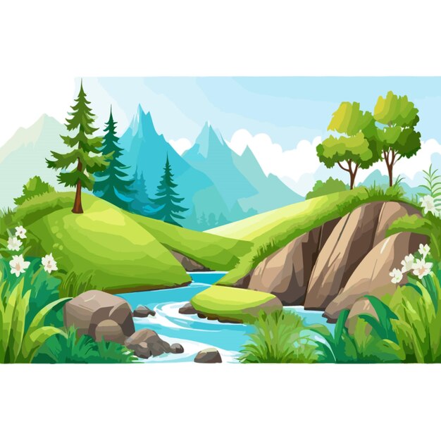 Vector nature background vector