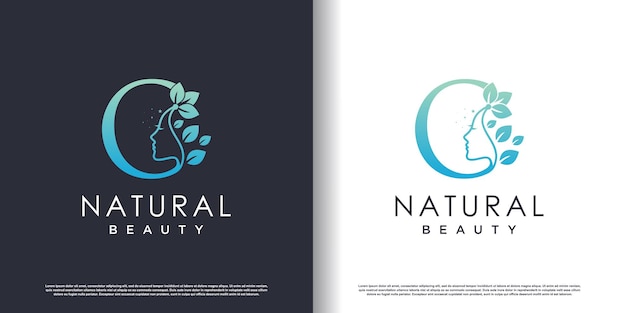 Nature beauty logo template with letter Z concept Premium Vector