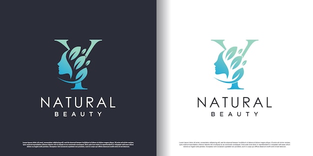 Nature beauty logo template with letter Z concept Premium Vector