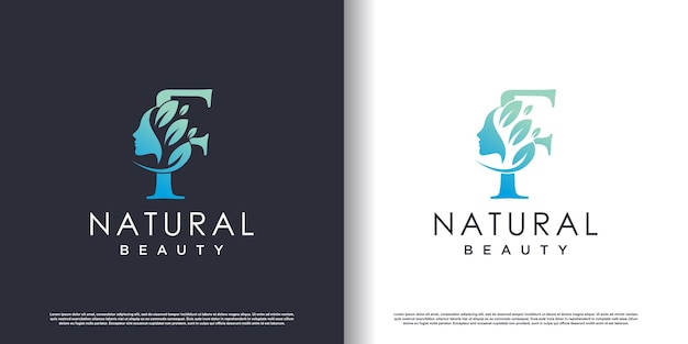 Nature beauty logo template with letter Z concept Premium Vector