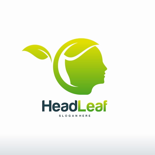 Nature Brain logo designs concept vector, Nature Mind logo template