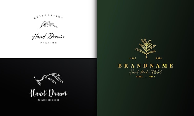 Nature Branch Botanical Logo Design