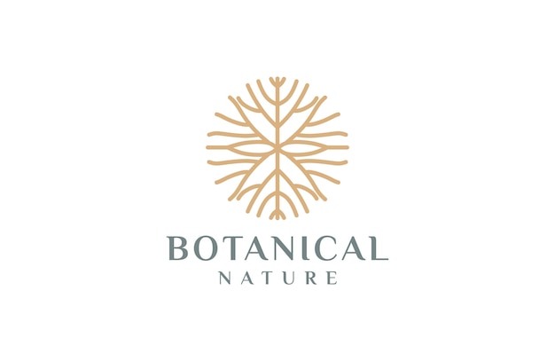 nature branch logo template