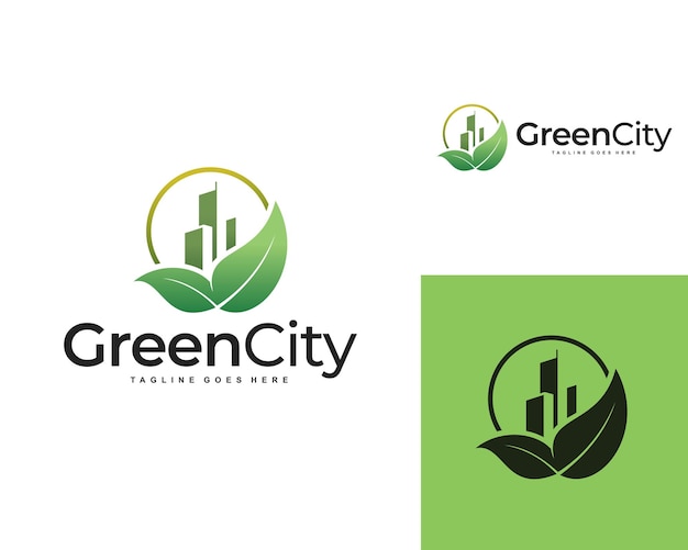 nature city simple logo design