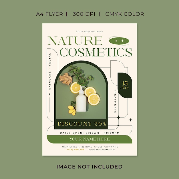 Nature Cosmetic Store Sale Flyer