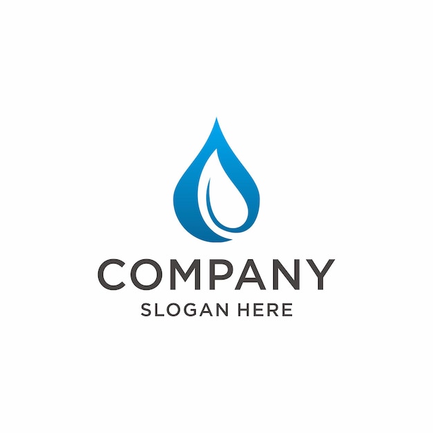 Nature drop logo vector