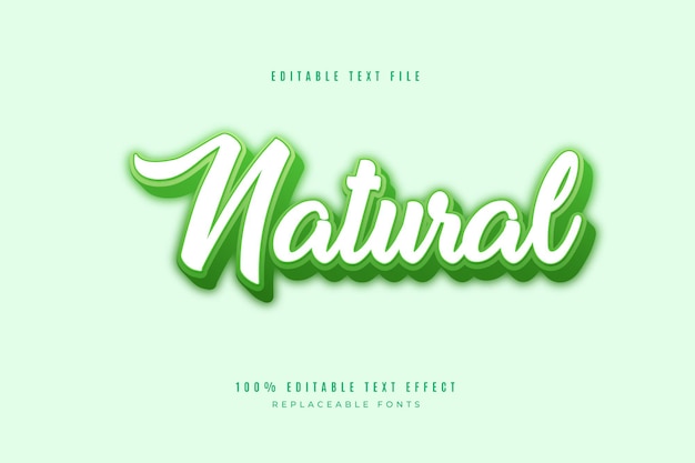 Nature Editable 3D Text Effect