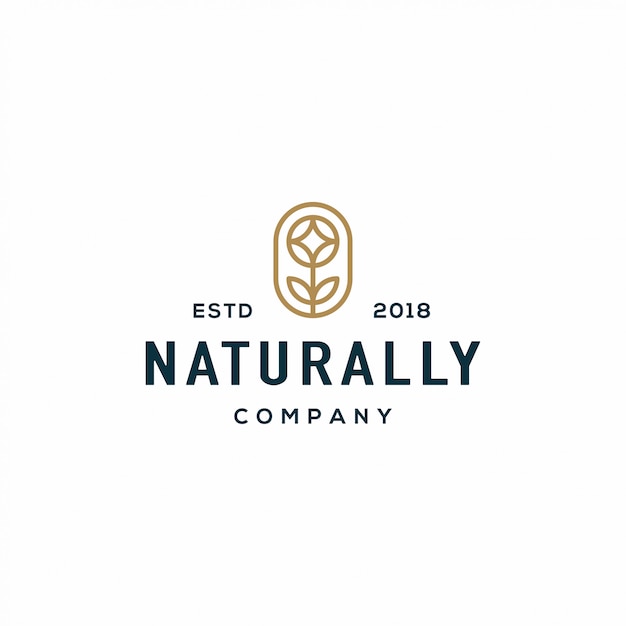 Nature flower logo 