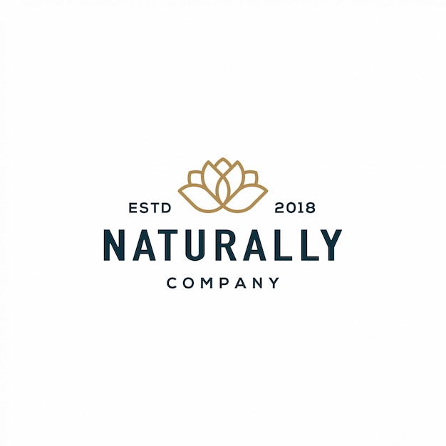 Nature flower logo 