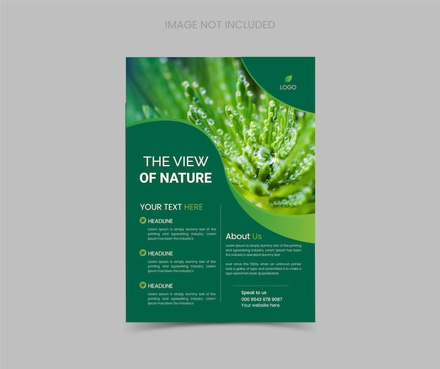 nature flyer design