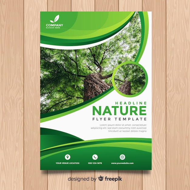 Nature flyer template