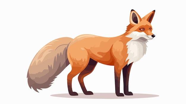 Vector nature fox animal icon isolated illustration vector