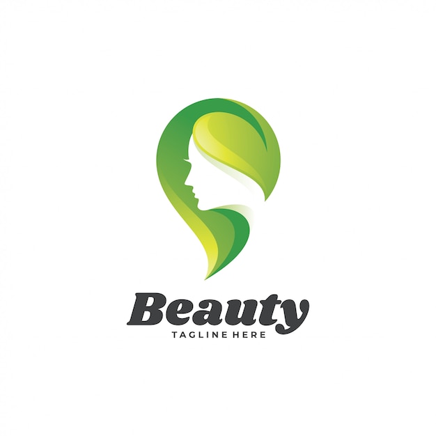 Nature Green Beauty Woman Logo