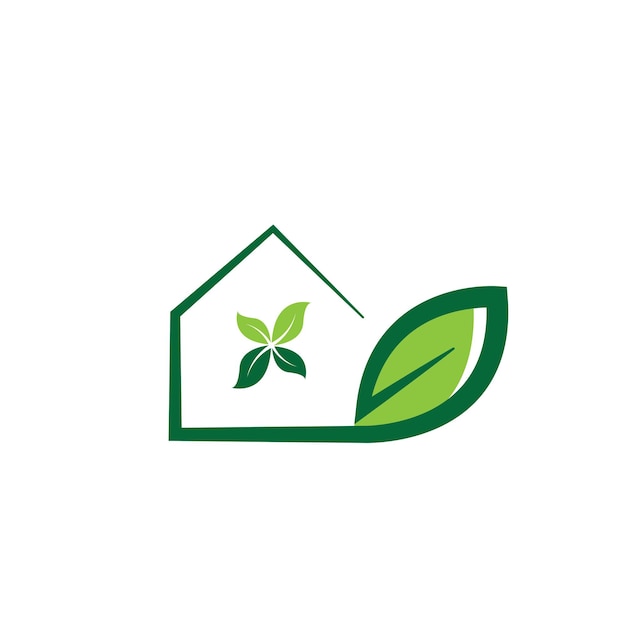 Nature green house icon vector illustration concept design