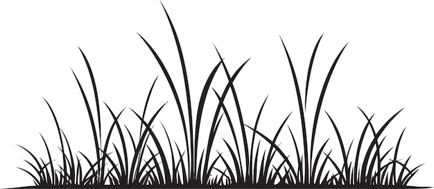 Nature Heart Vector Illustrations of Grass as the Essence of Life