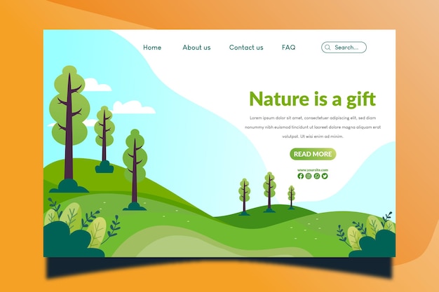 Nature is a gift web template