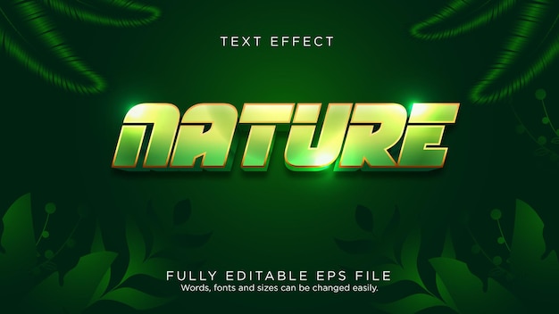 Nature Leaf Flowers Text Effect Font Type