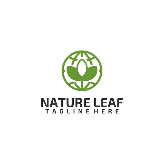 Nature Leaf Logo Design Concept Vector Isolated in White Background