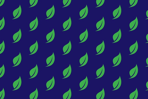 Nature Leaf Logo Pattern Design for Social Media Template and Blue Texture Background