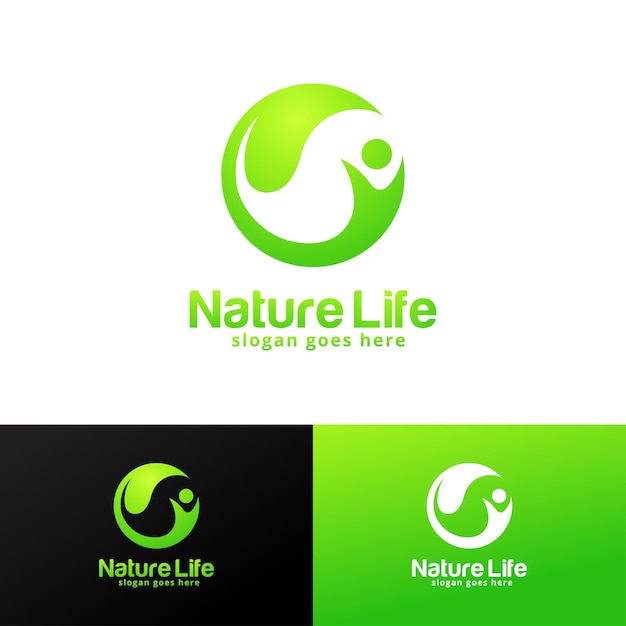 Nature Life logo design template