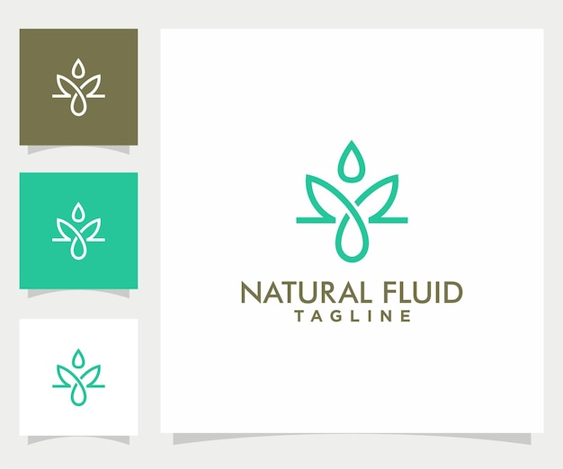 nature liquid vector logo