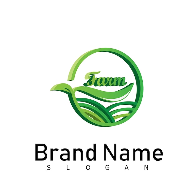 Nature logo design icon brand