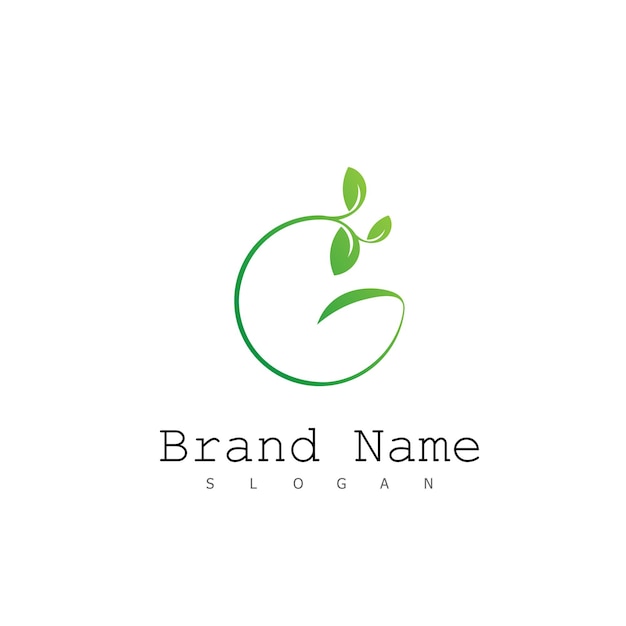 Nature logo design symbol icon natural