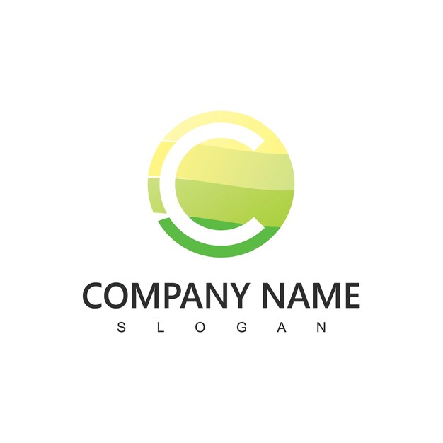 Nature Logo Design Template Beauty Concept Using Letter C Icon