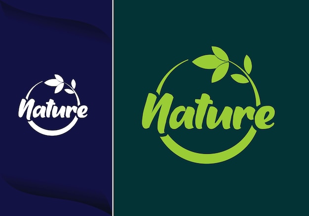 Nature Logo green leaf seedling growing plant