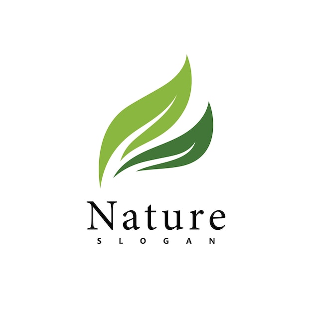 Nature logo vector design template. leaf icon