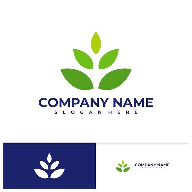 Nature logo vector template Creative Leaf logo design concepts