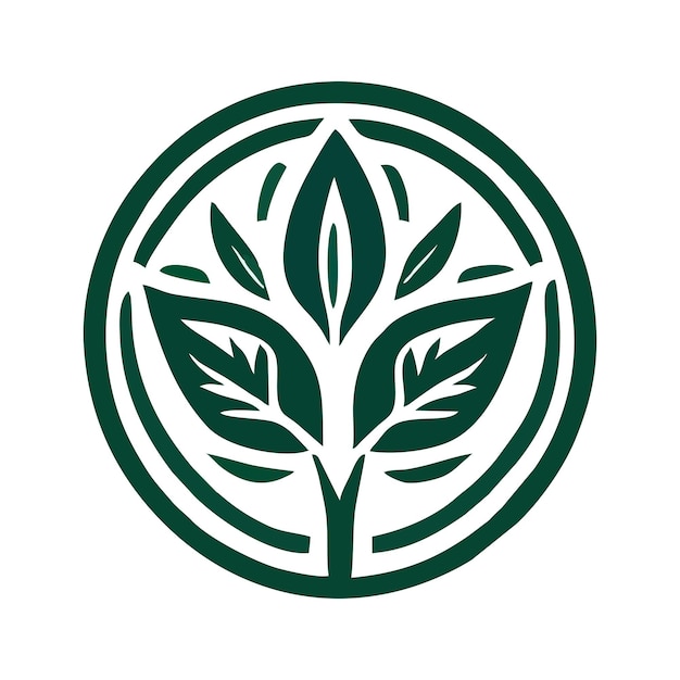 Nature monogram logo 3