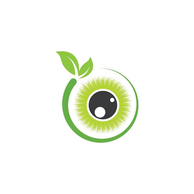 Nature optical eye icon  vector Template illustration design