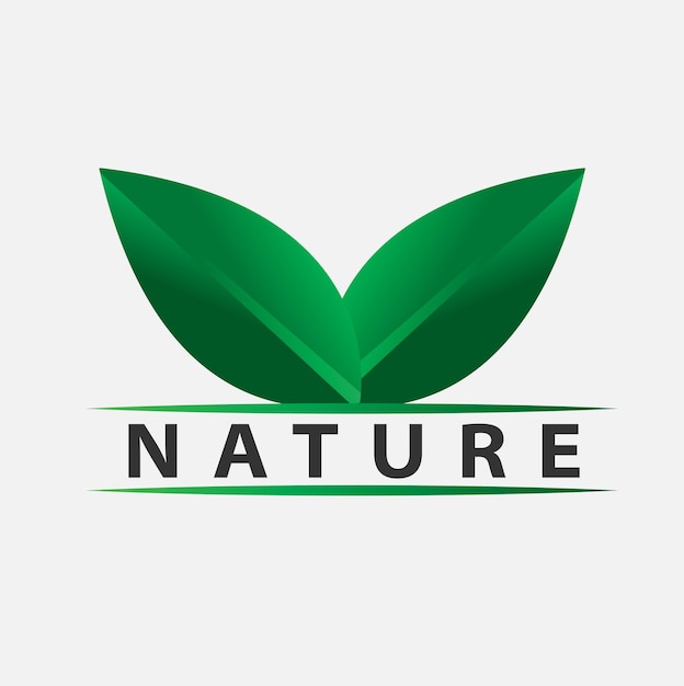 Nature Organic Logo Nature Leaves Green Logo Green Leaf Leaf Logo Eco Logo Eco Friendly