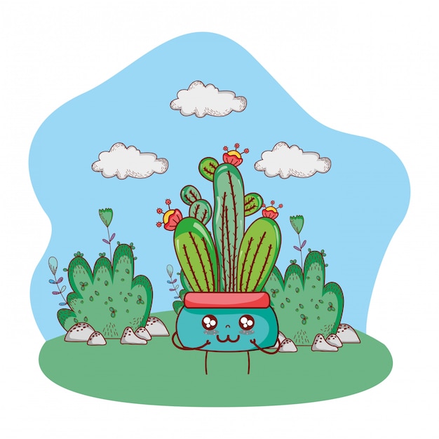 Nature plant cartoon