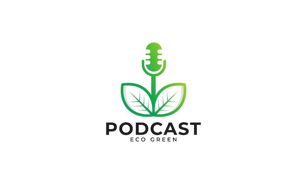 Nature Podcast Logo Design Template Element