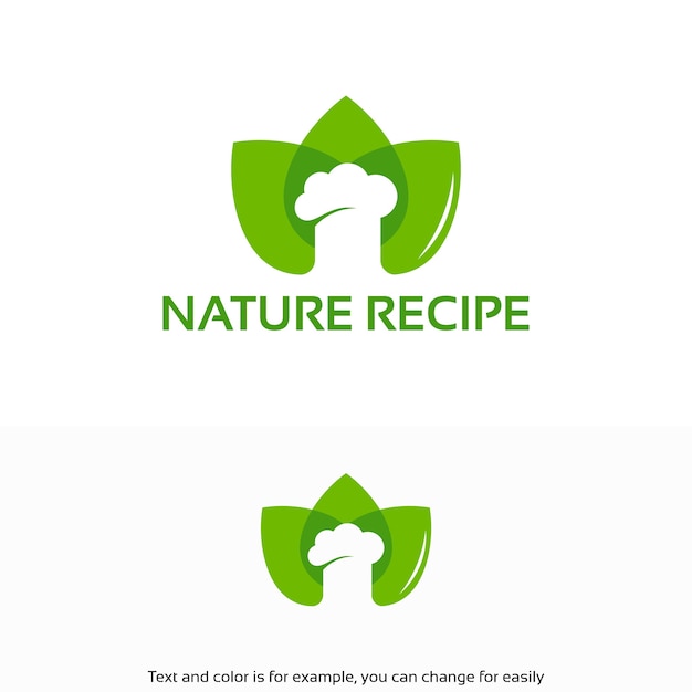 Nature Recipe Logo template