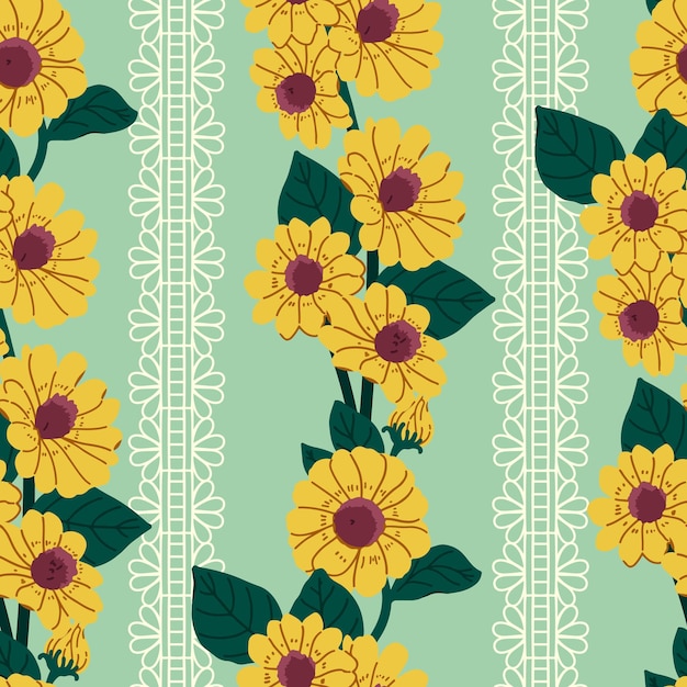 Vector nature seamless pattern 19