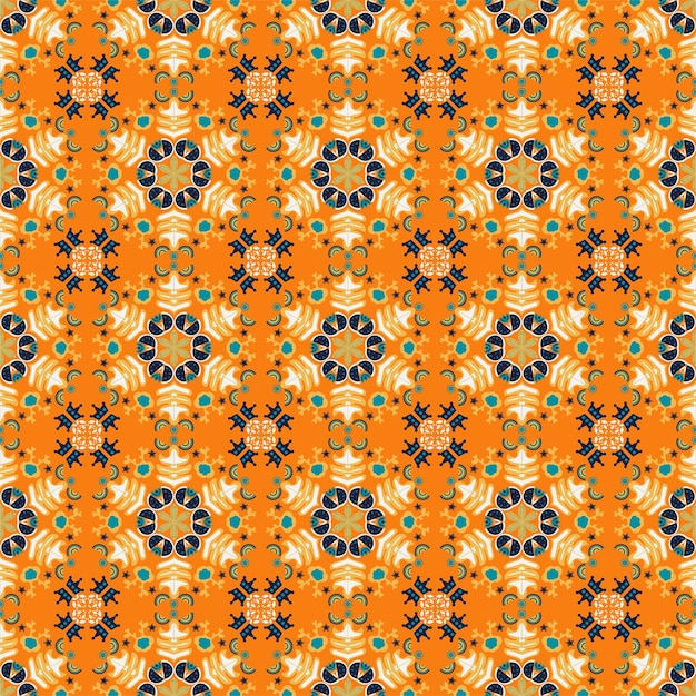 Nature Seamless Pattern Garden Floral Background Damask Aboriginal Ornament Art