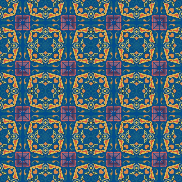 Nature Seamless Pattern Garden Floral Background Damask Aboriginal Ornament Art