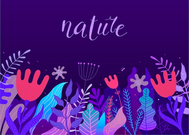 Nature template illustration