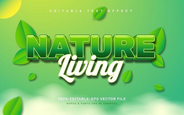 Nature text effect