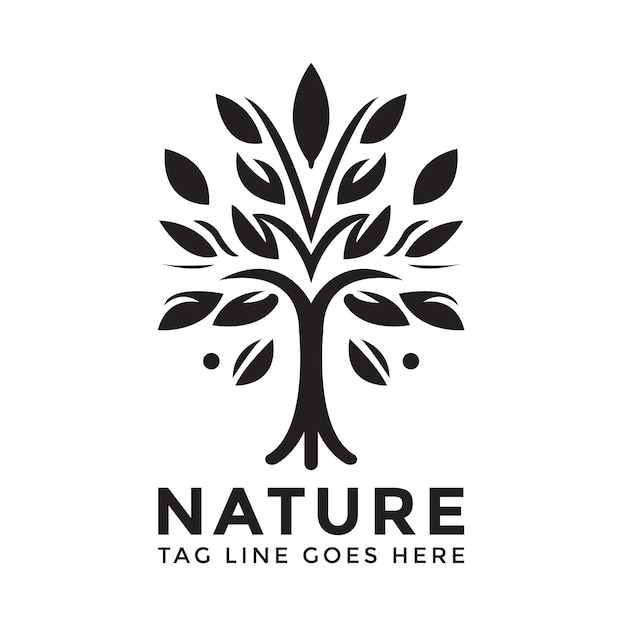 Vector nature tree logo template