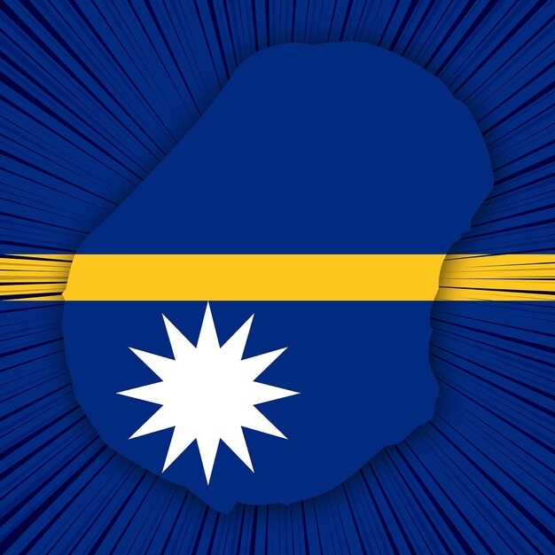 Vector nauru independence day map design