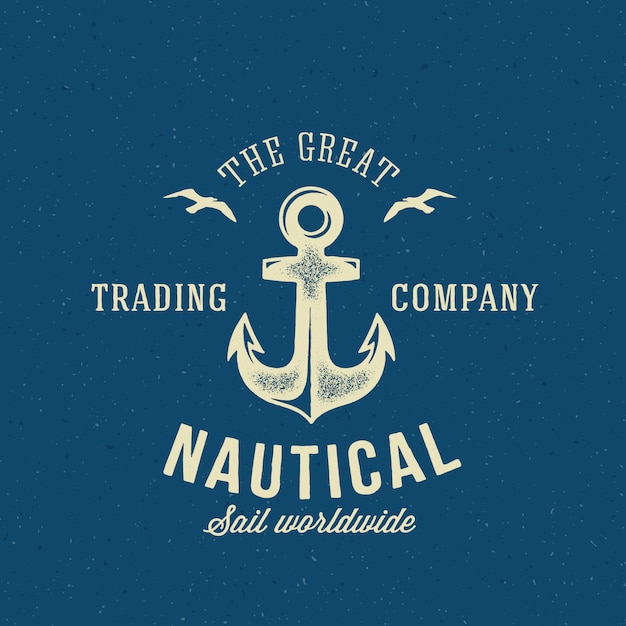 Nautical Retro   Logo or Label Template