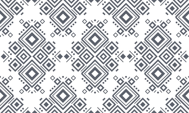 Navajo black and white seamless patterns vector background