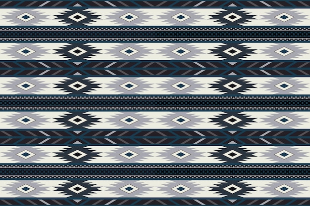 Vector navajo tribal vector seamless pattern native american ornament ethnic south western decor style b