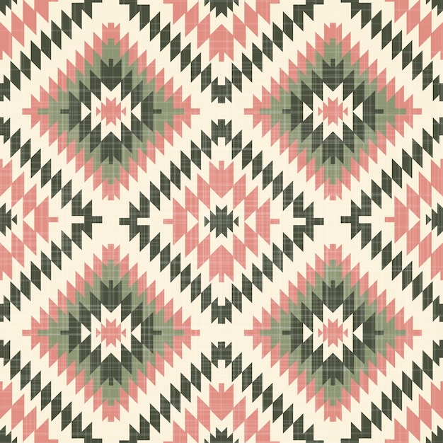 Vector navajo tribal vector seamless pattern native american ornament