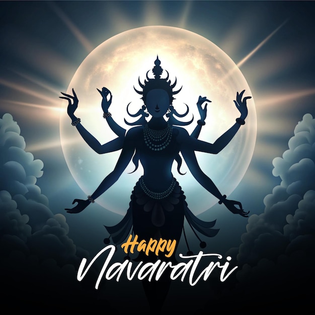 Navratri Goddess Durga vector